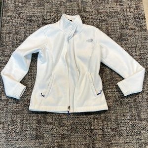 Women’s North Face white fleece size small